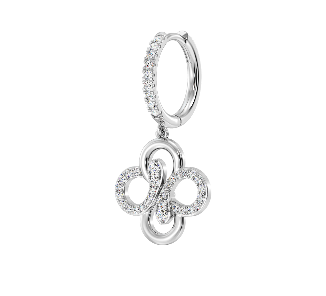 Серьга Serendipity Snake EJE0084W - фото 1 – Mercury