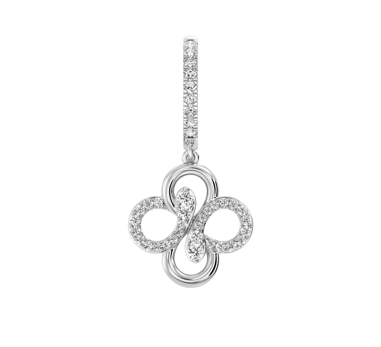 Серьга Serendipity Snake EJE0084W - фото 2 – Mercury