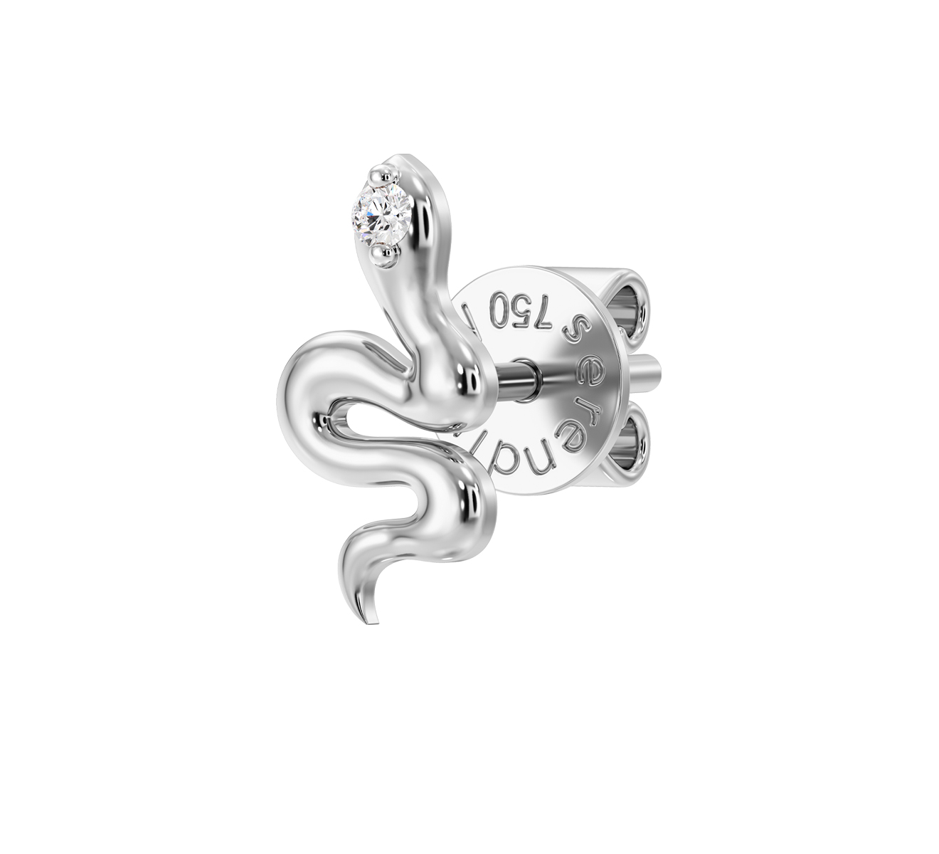 Серьга Serendipity Snake EJE0087W - фото 1 – Mercury
