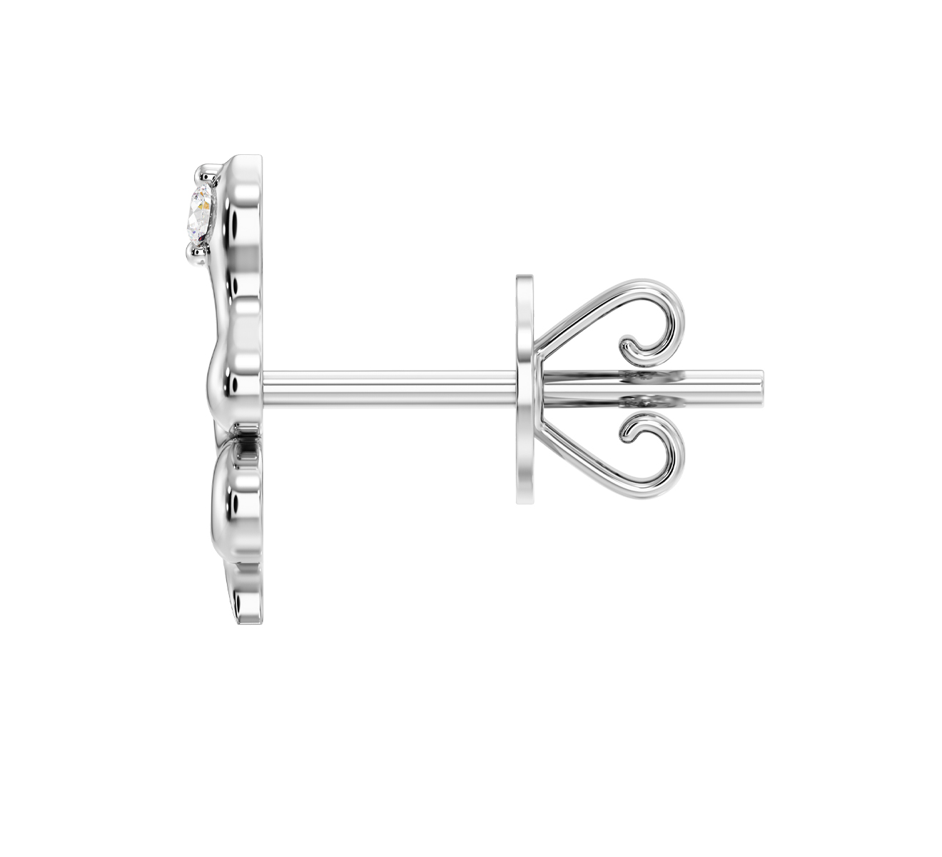 Серьга Serendipity Snake EJE0087W - фото 3 – Mercury