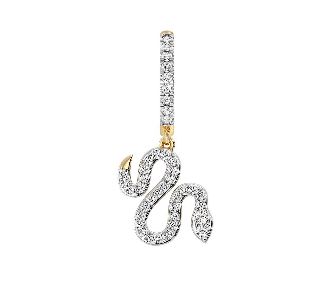 Серьга Serendipity Snake EJE0088Y - фото 2 – Mercury