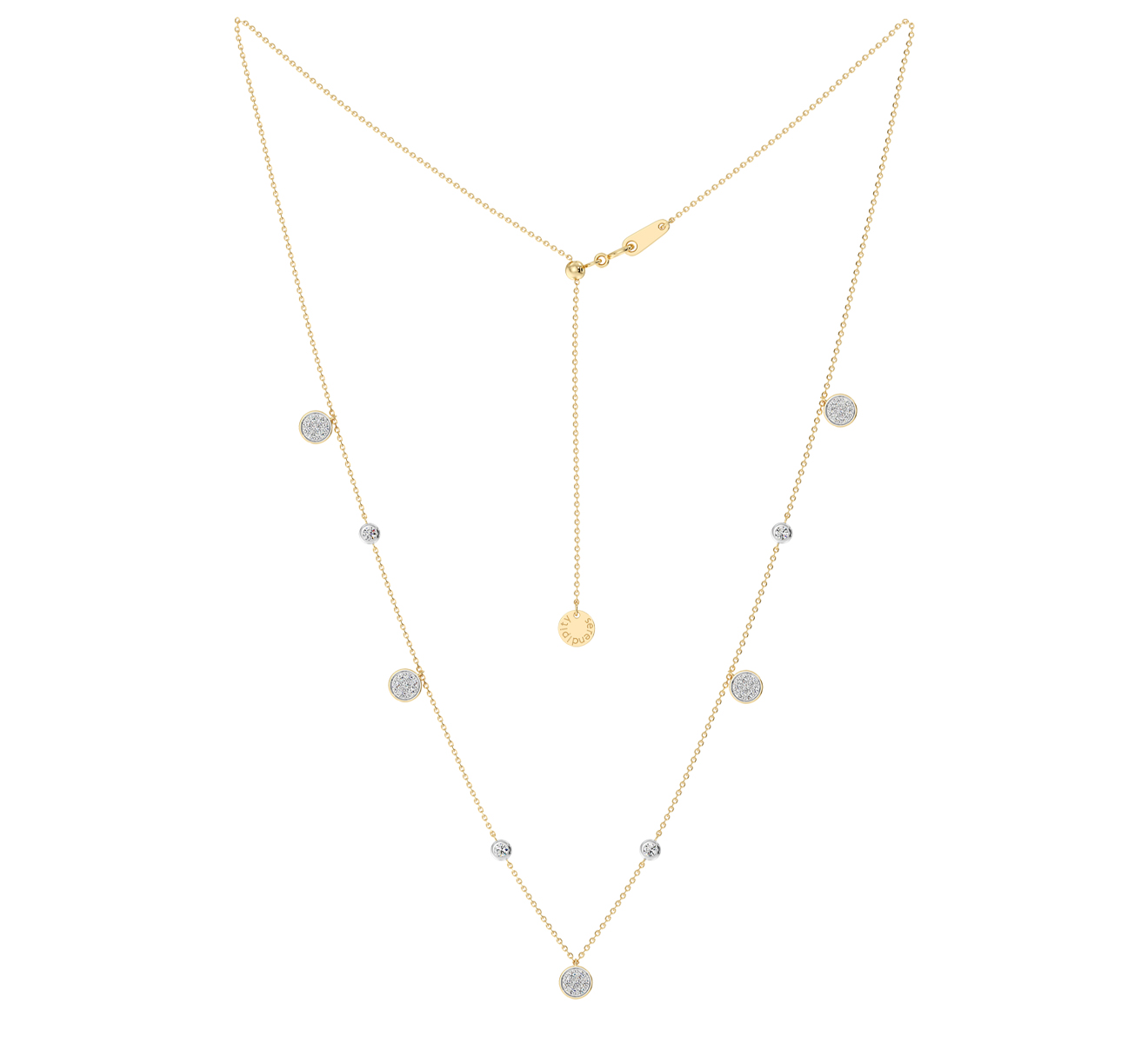 Колье Serendipity Pave EJN0028Y - фото 2 – Mercury
