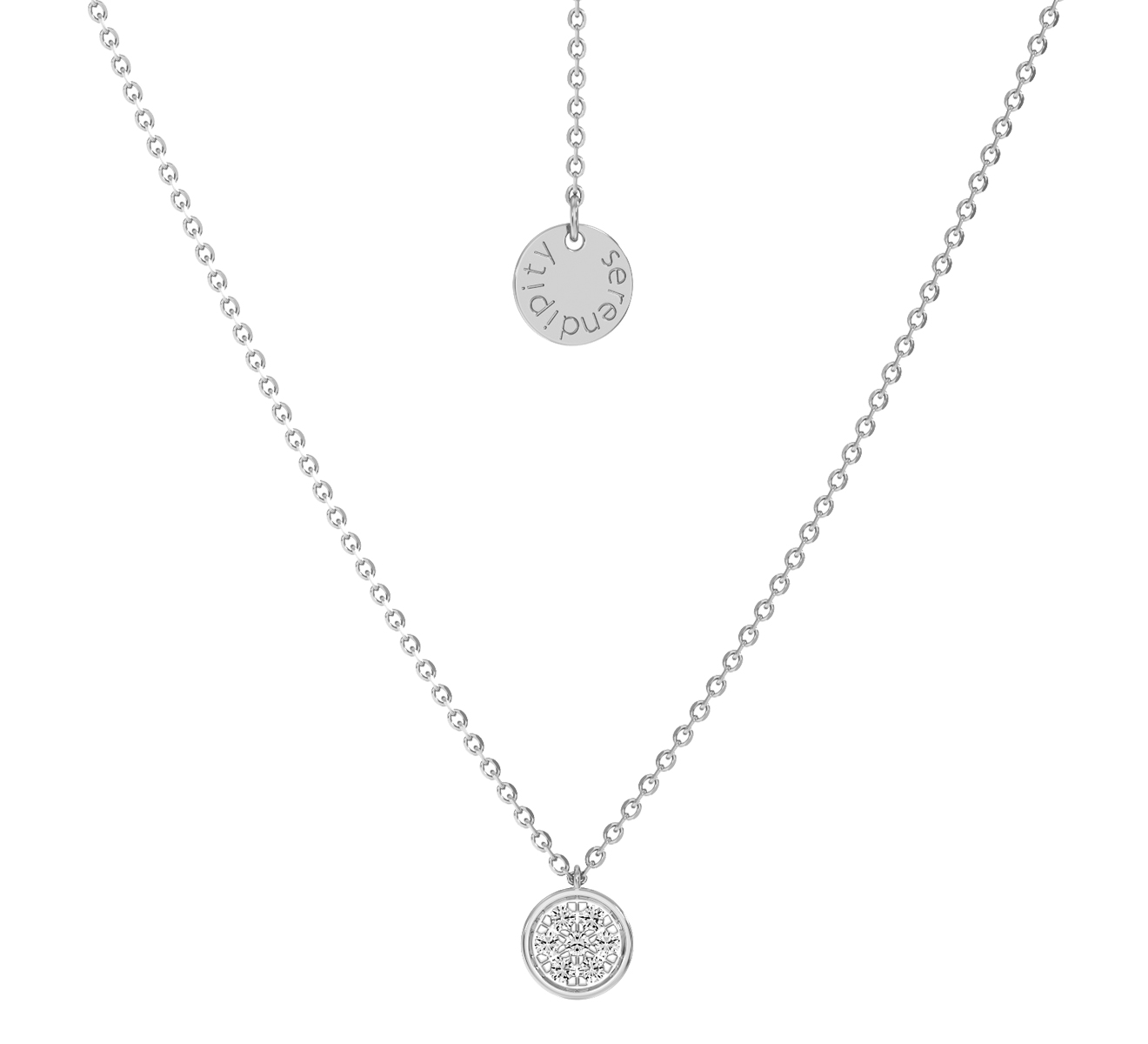 Колье Serendipity Pave EJN0045W - фото 1 – Mercury