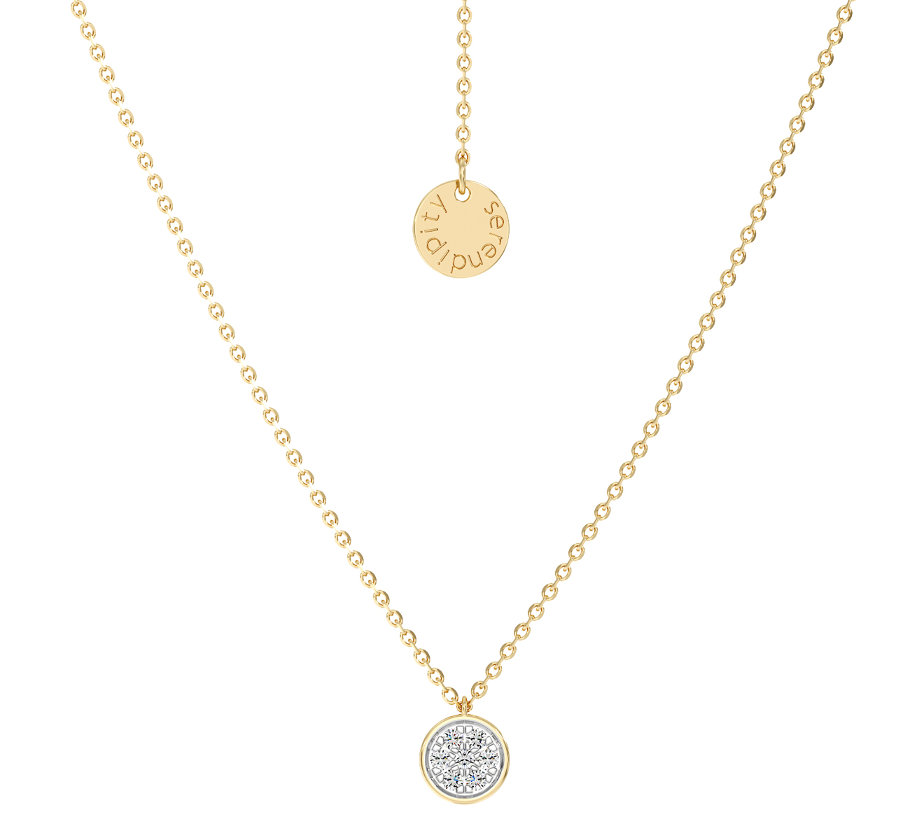 Колье Serendipity Pave EJN0045Y - фото 1 – Mercury
