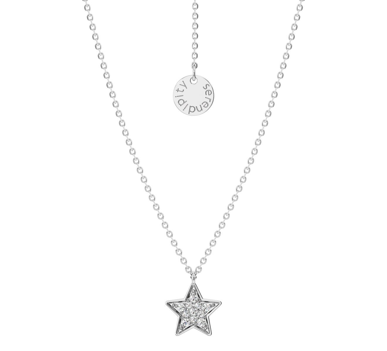 Колье Serendipity Pave EJN0047W - фото 1 – Mercury