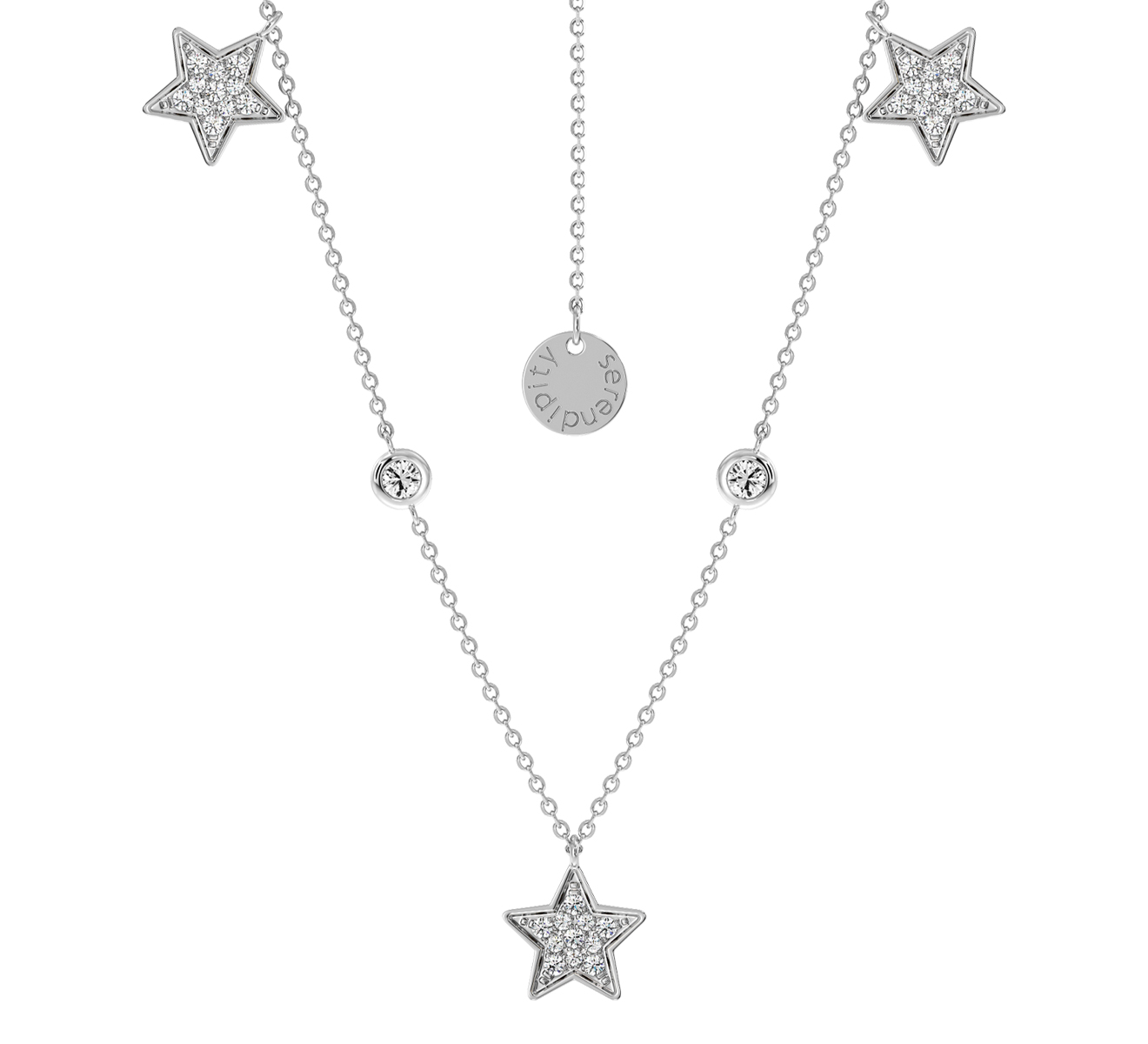 Колье Serendipity Pave EJN0049W - фото 1 – Mercury