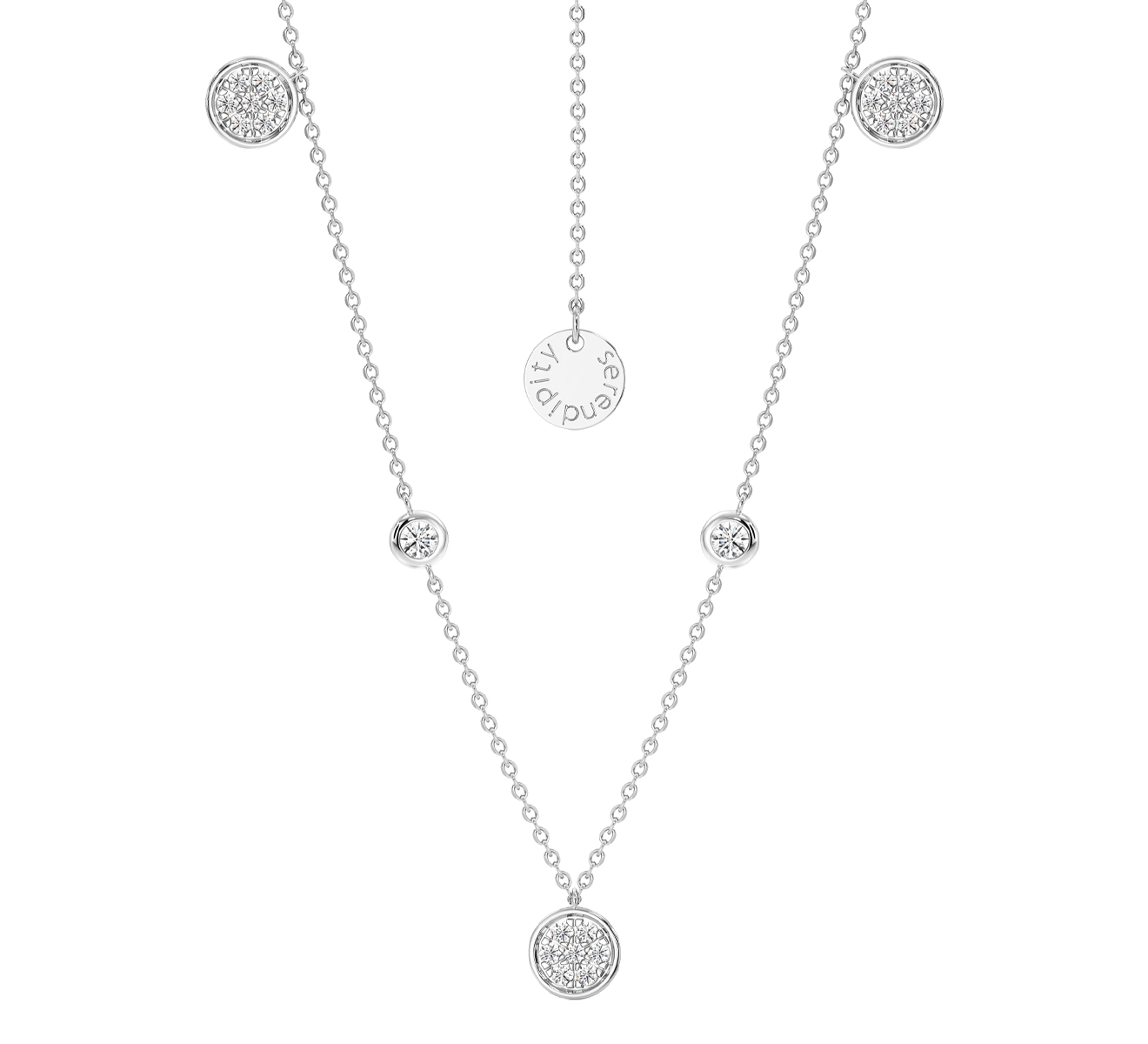 Колье Serendipity Pave EJN0050W - фото 1 – Mercury