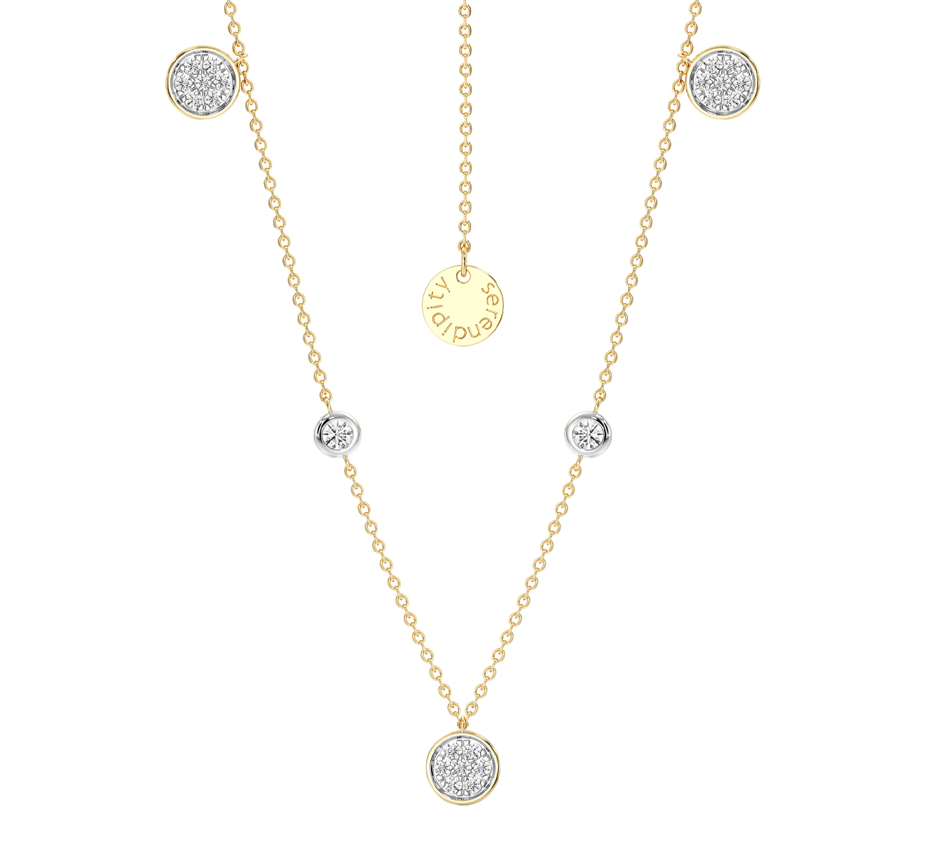 Колье Serendipity Pave EJN0050Y - фото 1 – Mercury