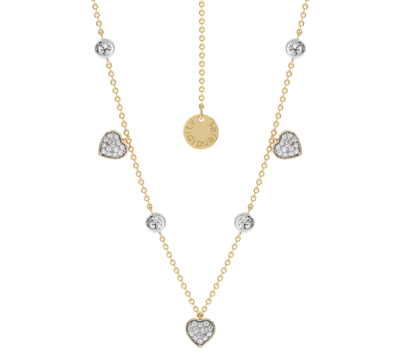 Колье Serendipity Pave EJN0051Y - фото 1 – Mercury