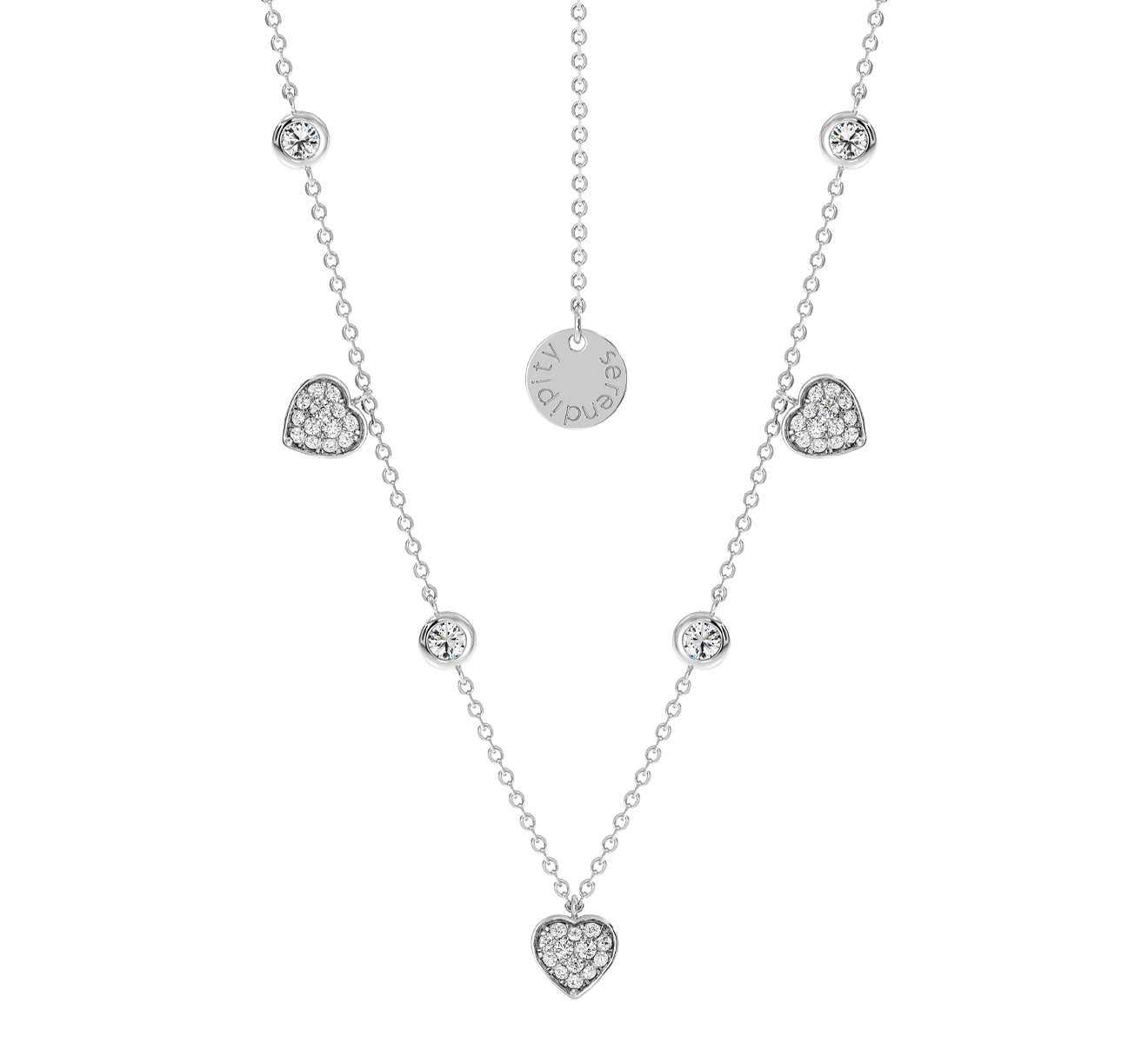 Колье Serendipity Pave EJN0051W - фото 1 – Mercury