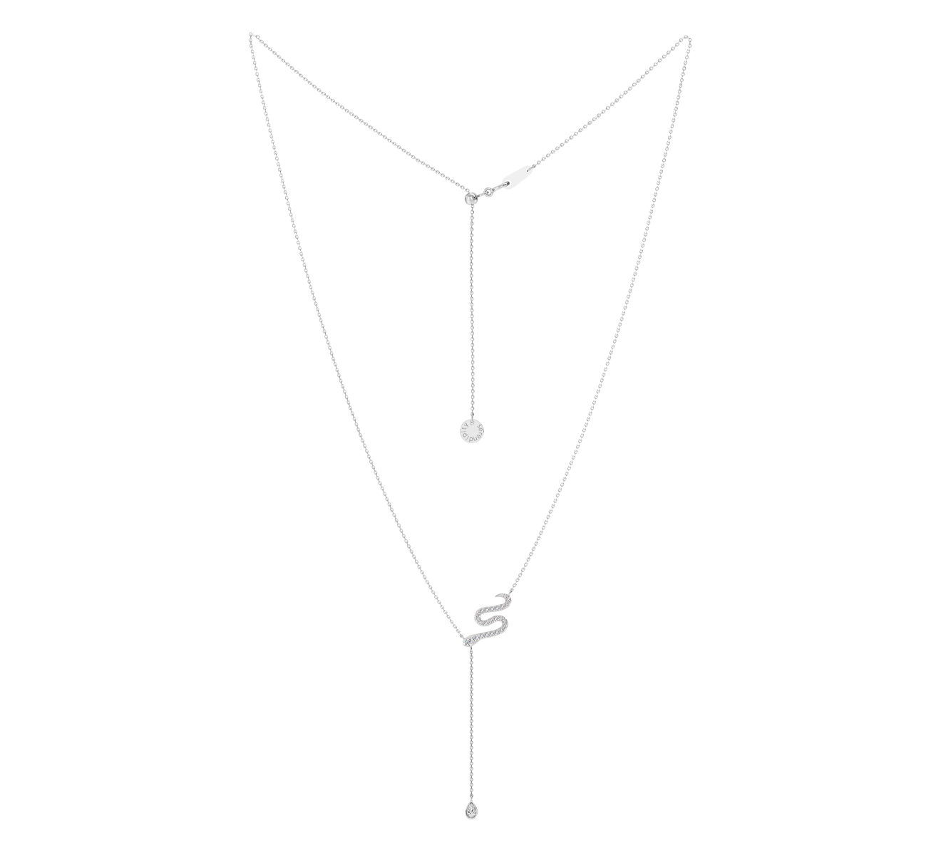 Колье Serendipity Snake EJN0062W - фото 2 – Mercury