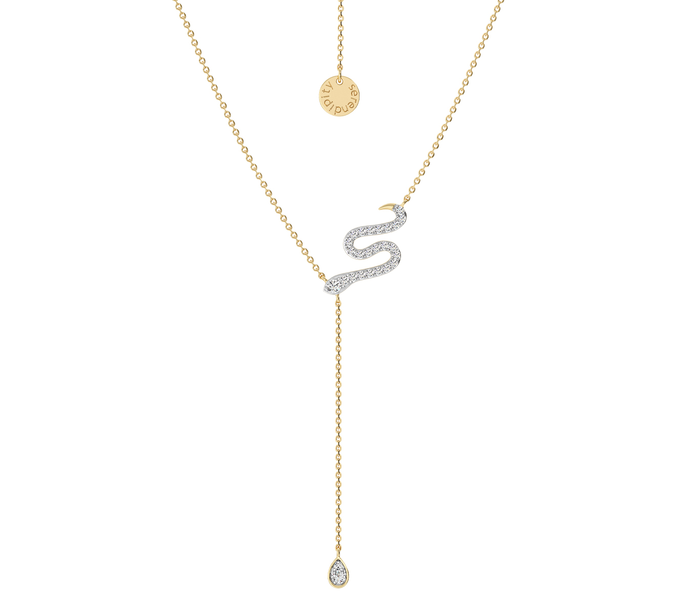 Колье Serendipity Snake EJN0062Y - фото 1 – Mercury