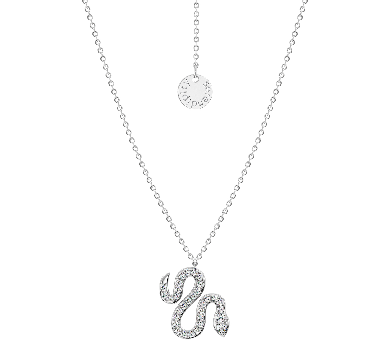 Колье Serendipity Snake EJN0063W - фото 1 – Mercury
