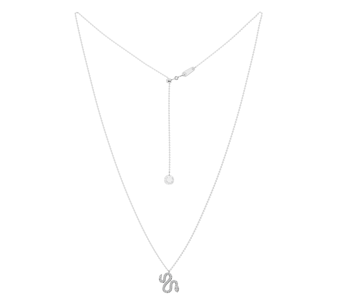 Колье Serendipity Snake EJN0063W - фото 2 – Mercury