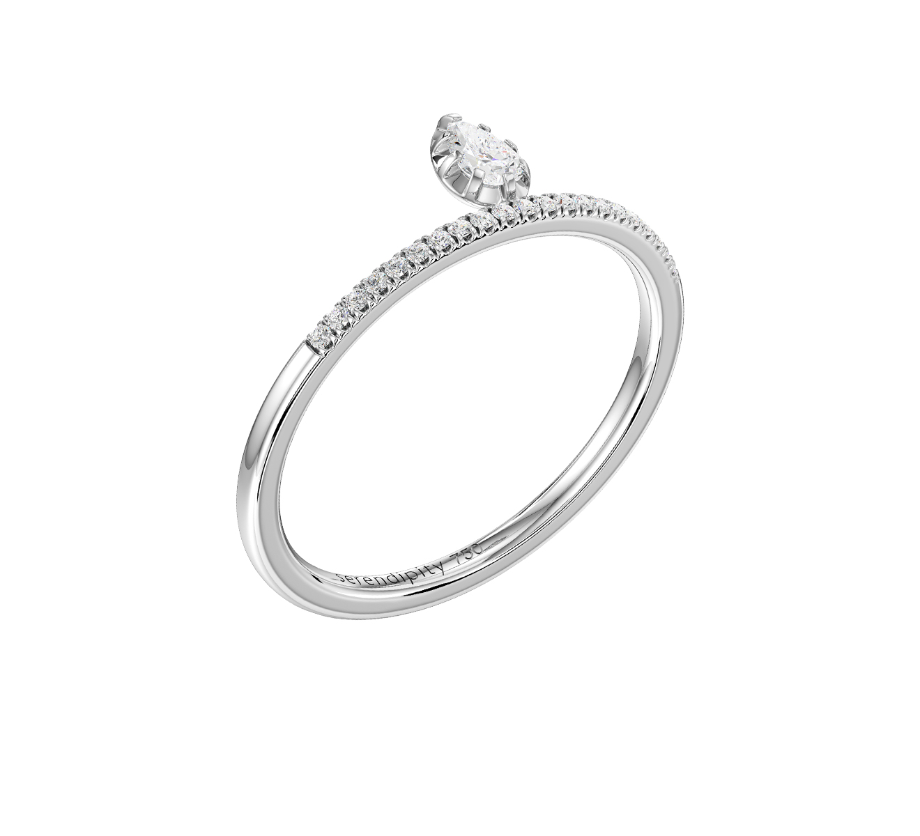 Кольцо Serendipity Timeless EJR0012W - фото 1 – Mercury