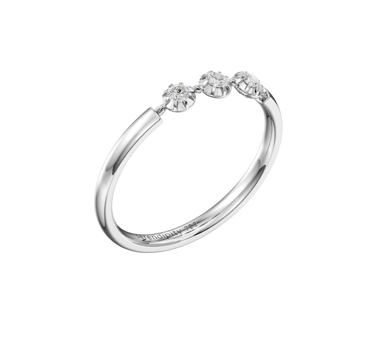 Кольцо Serendipity Timeless EJR0014W - фото 1 – Mercury