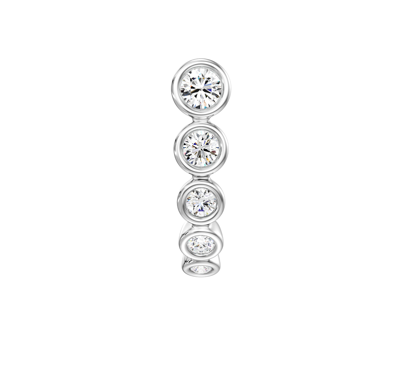 Серьга Serendipity Frame EJE0018W - фото 3 – Mercury