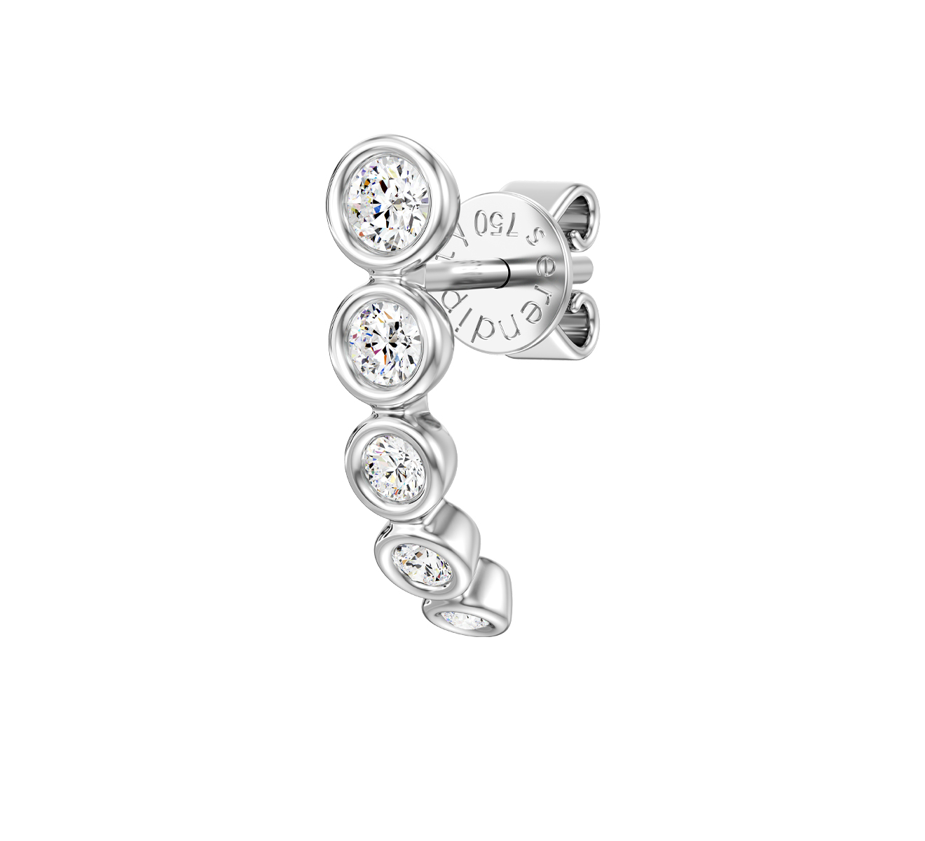 Серьга Serendipity Frame EJE0018W - фото 1 – Mercury