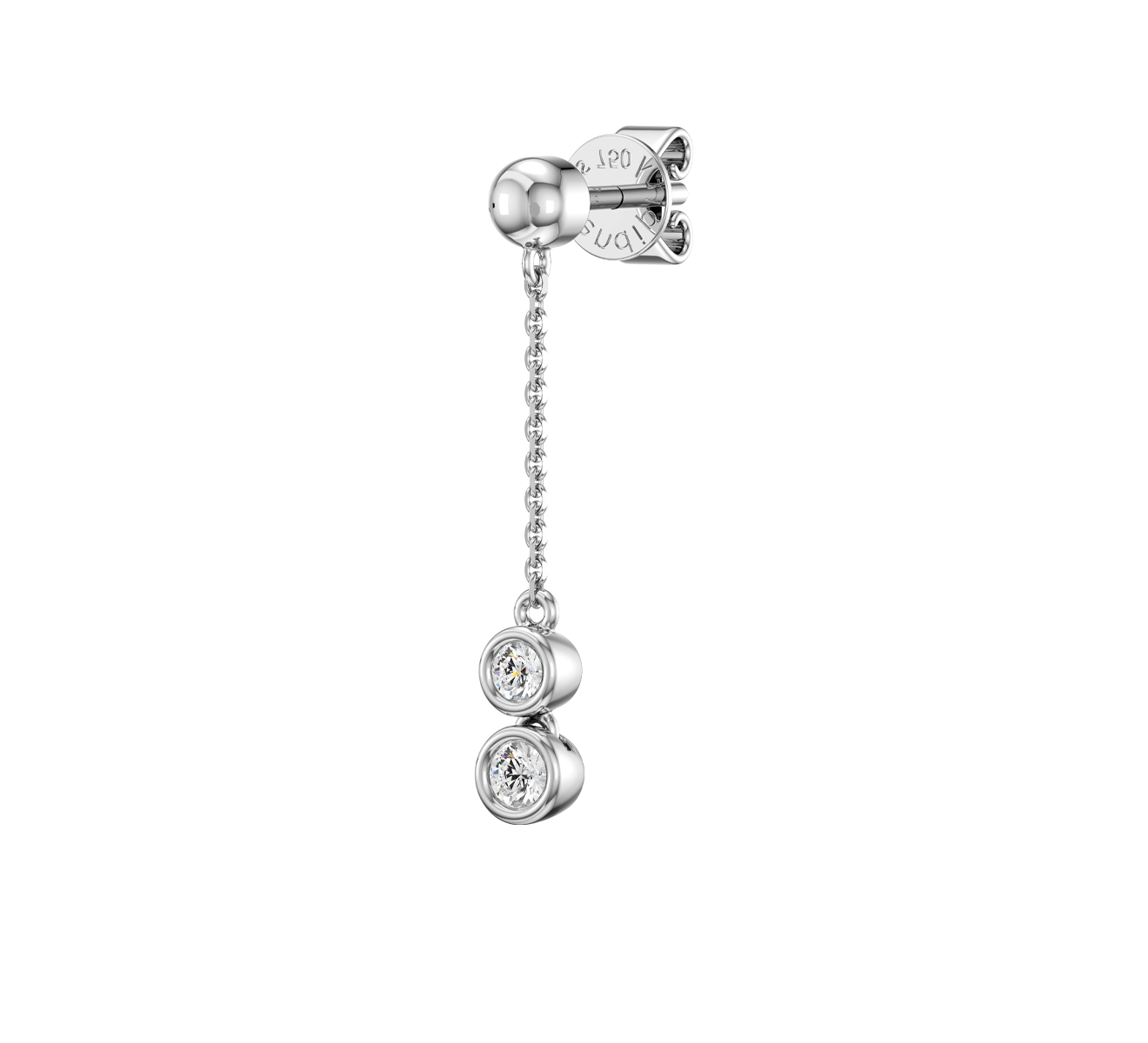 Серьга Serendipity Frame EJE0019W - фото 1 – Mercury