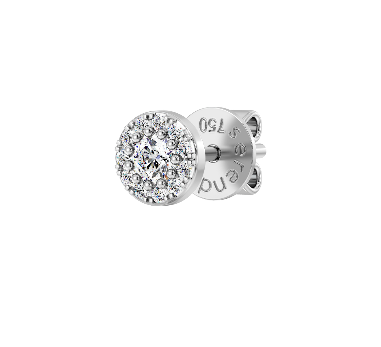 Серьга Serendipity Pave EJE0057W - фото 1 – Mercury