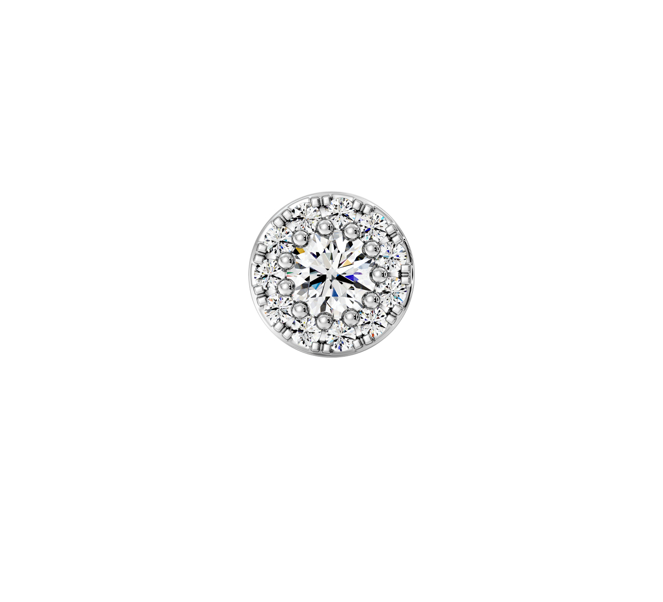 Серьга Serendipity Pave EJE0057W - фото 2 – Mercury