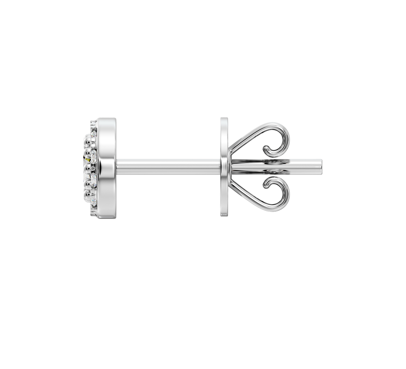 Серьга Serendipity Pave EJE0057W - фото 3 – Mercury