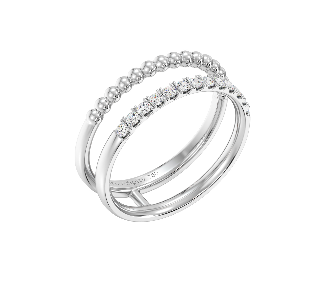 Кольцо Serendipity Bubble EJR0019W - фото 1 – Mercury