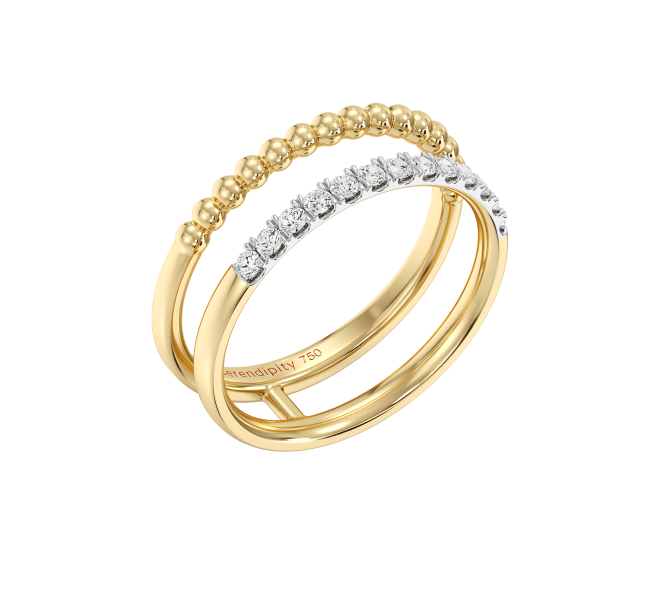 Кольцо Serendipity Bubble EJR0019Y - фото 1 – Mercury