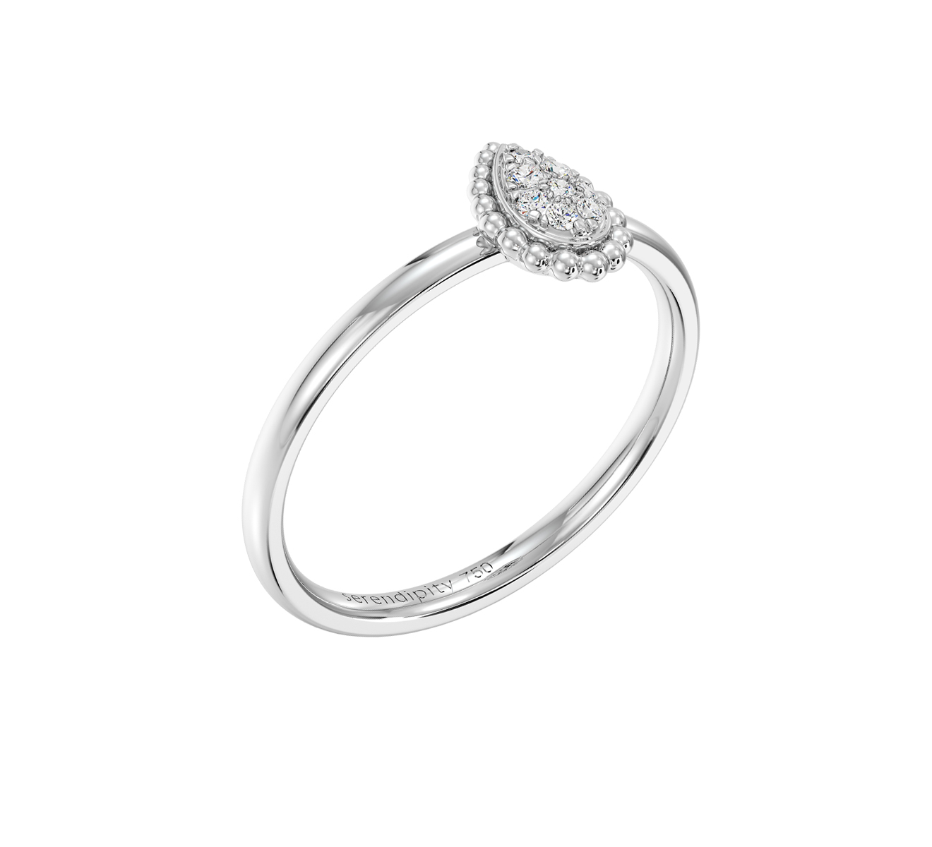 Кольцо Serendipity Bubble EJR0021W - фото 1 – Mercury