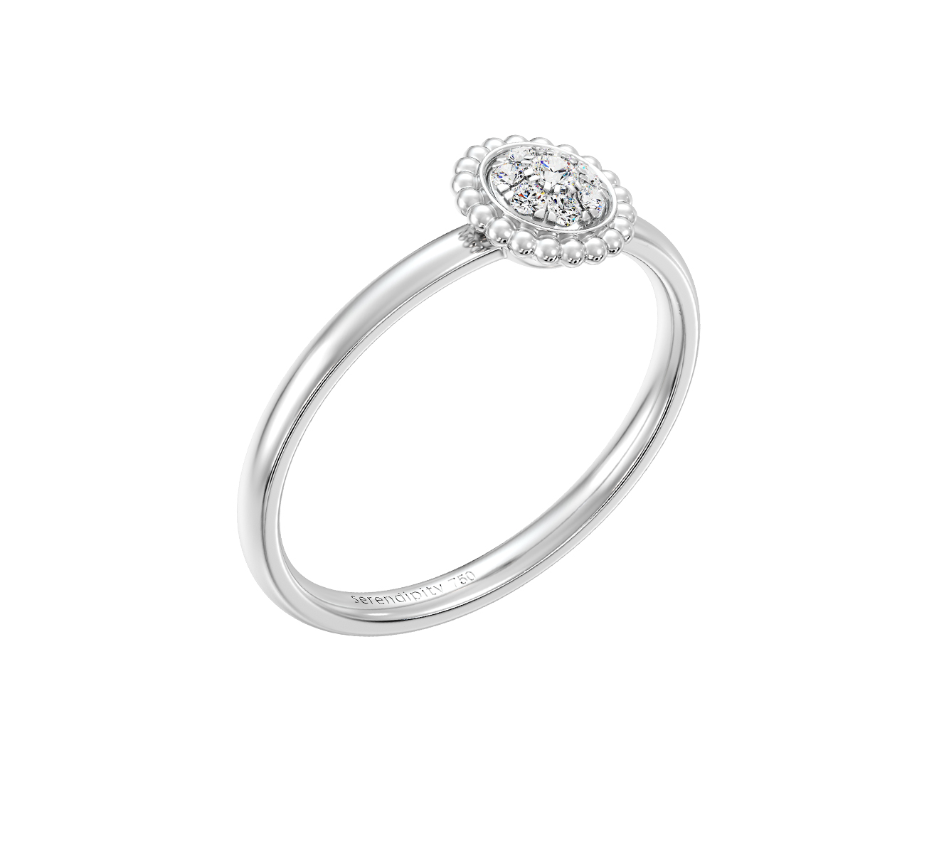 Кольцо Serendipity Bubble EJR0022W - фото 1 – Mercury