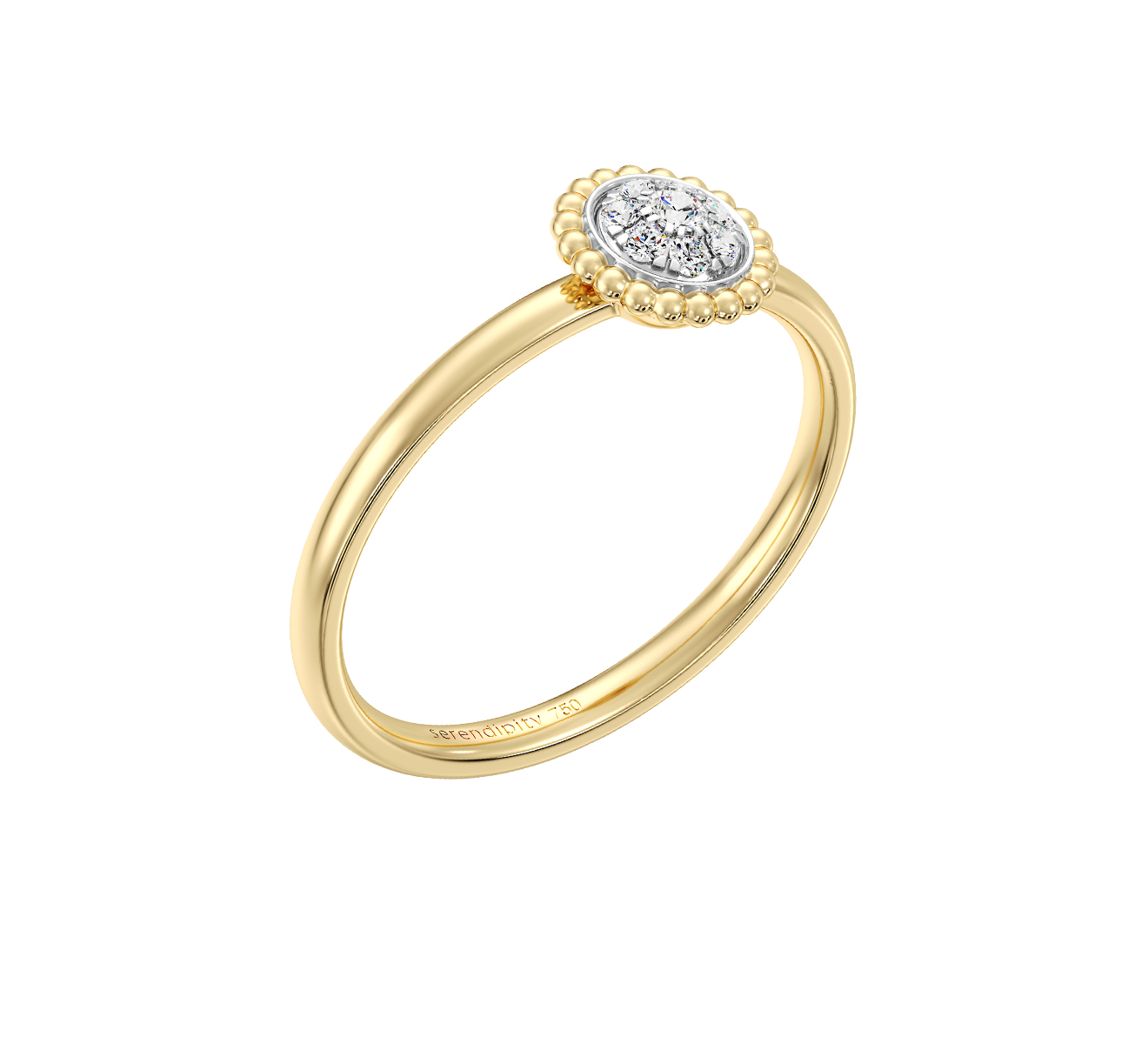 Кольцо Serendipity Bubble EJR0022Y - фото 1 – Mercury