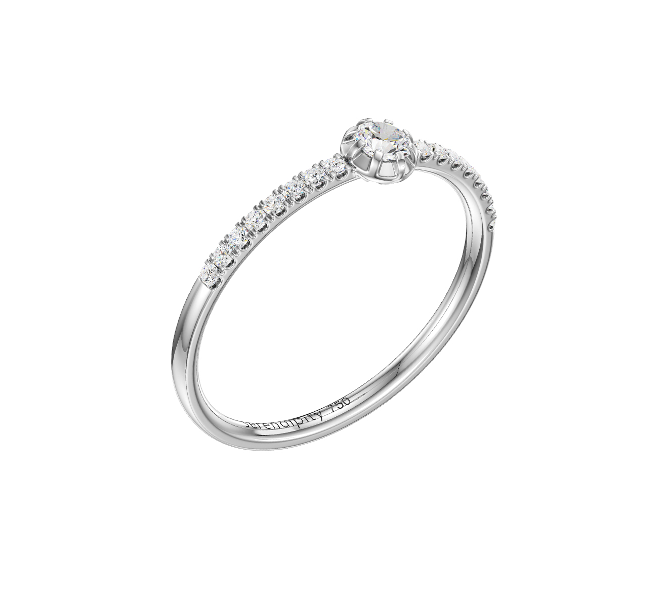 Кольцо Serendipity Timeless EJR0024W - фото 1 – Mercury