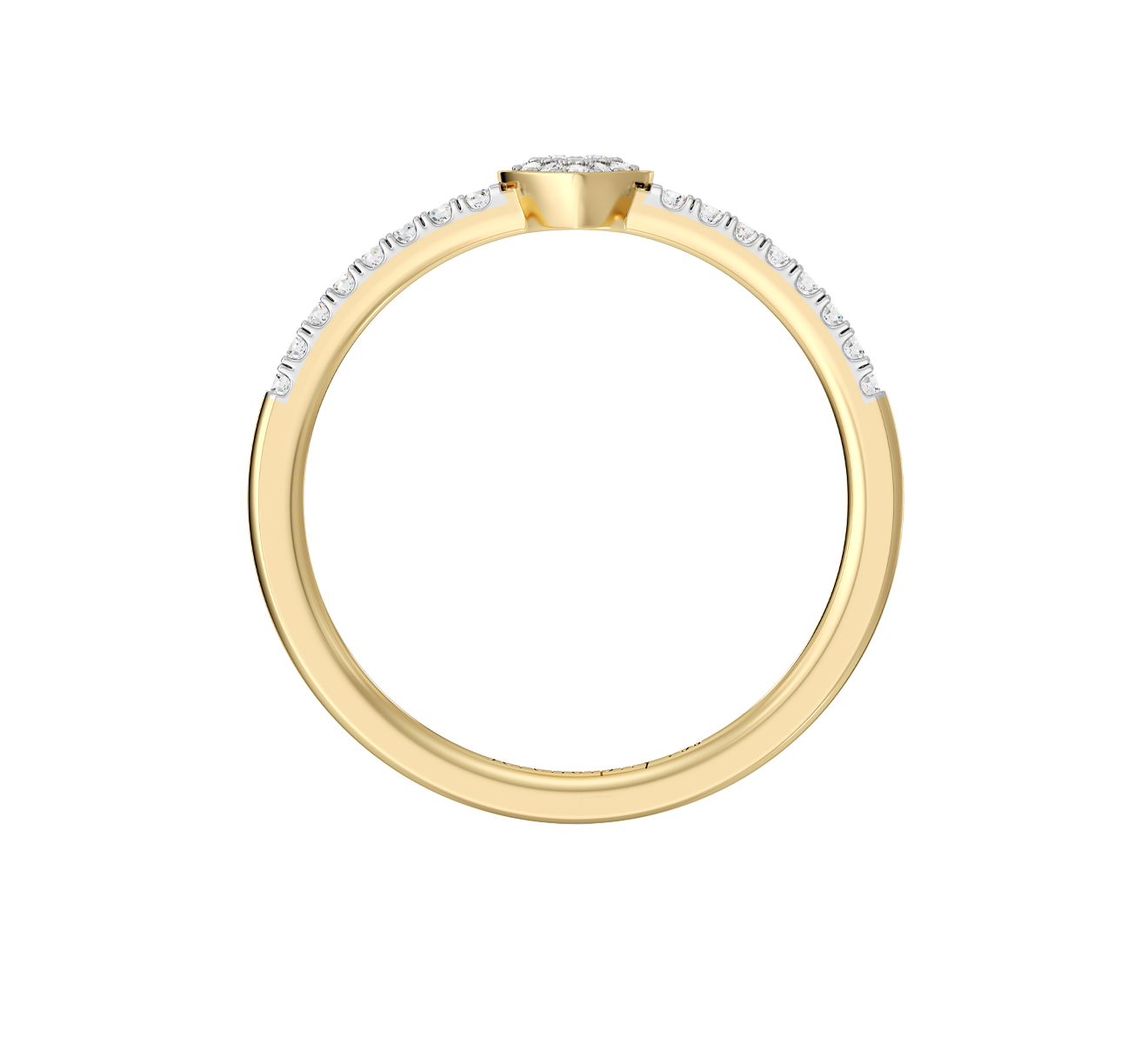 Кольцо Serendipity Pave EJR0025Y - фото 2 – Mercury