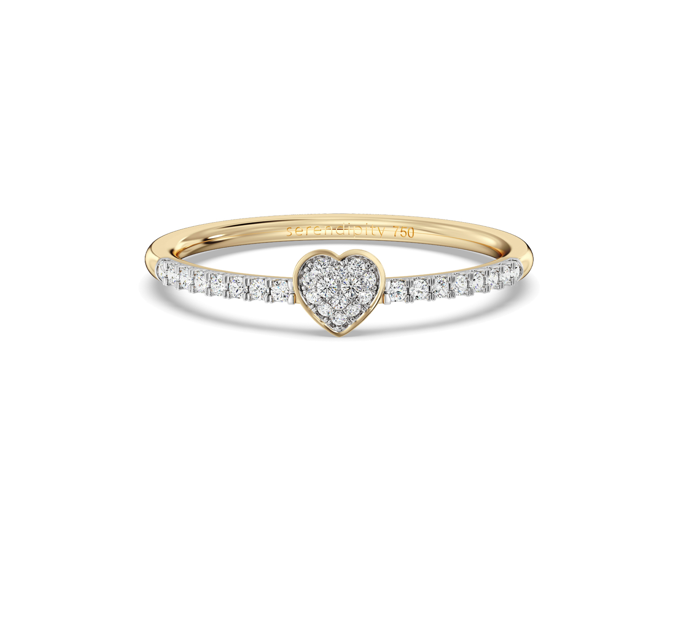 Кольцо Serendipity Pave EJR0025Y - фото 3 – Mercury