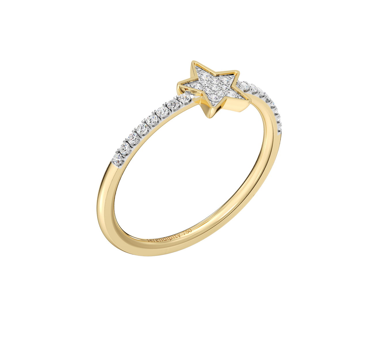 Кольцо Serendipity Pave EJR0026Y - фото 1 – Mercury