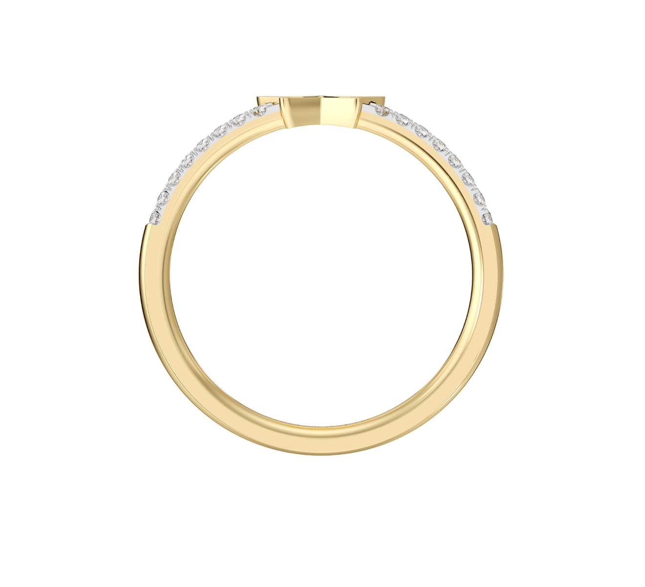 Кольцо Serendipity Pave EJR0026Y - фото 2 – Mercury