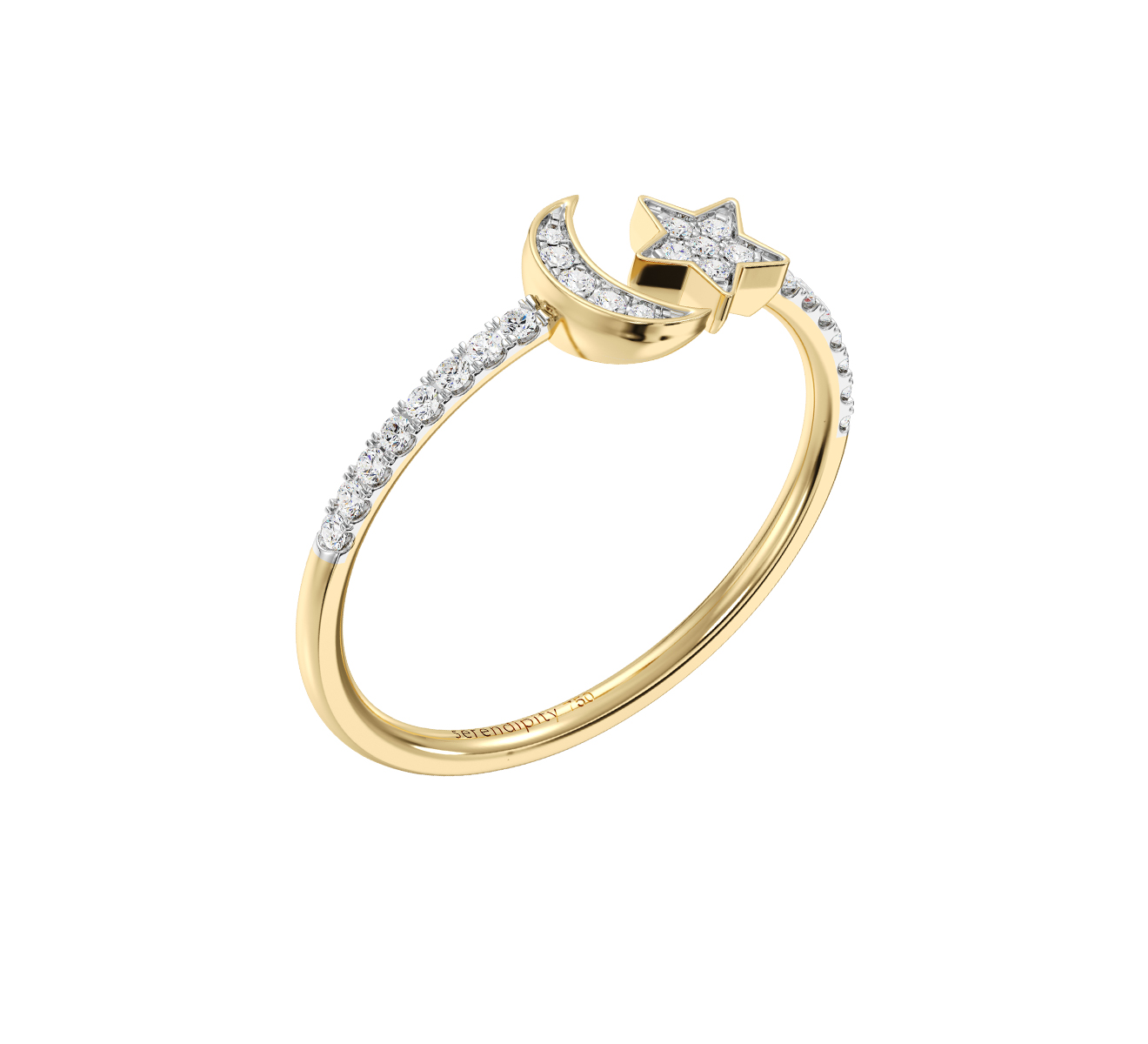Кольцо Serendipity Pave EJR0027Y - фото 1 – Mercury