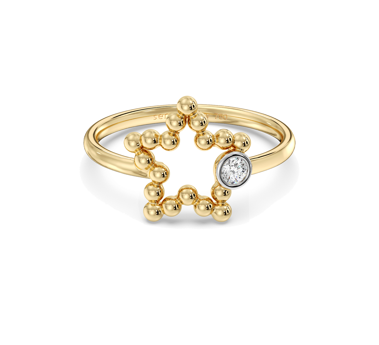 Кольцо Serendipity Bubble EJR0041Y - фото 3 – Mercury