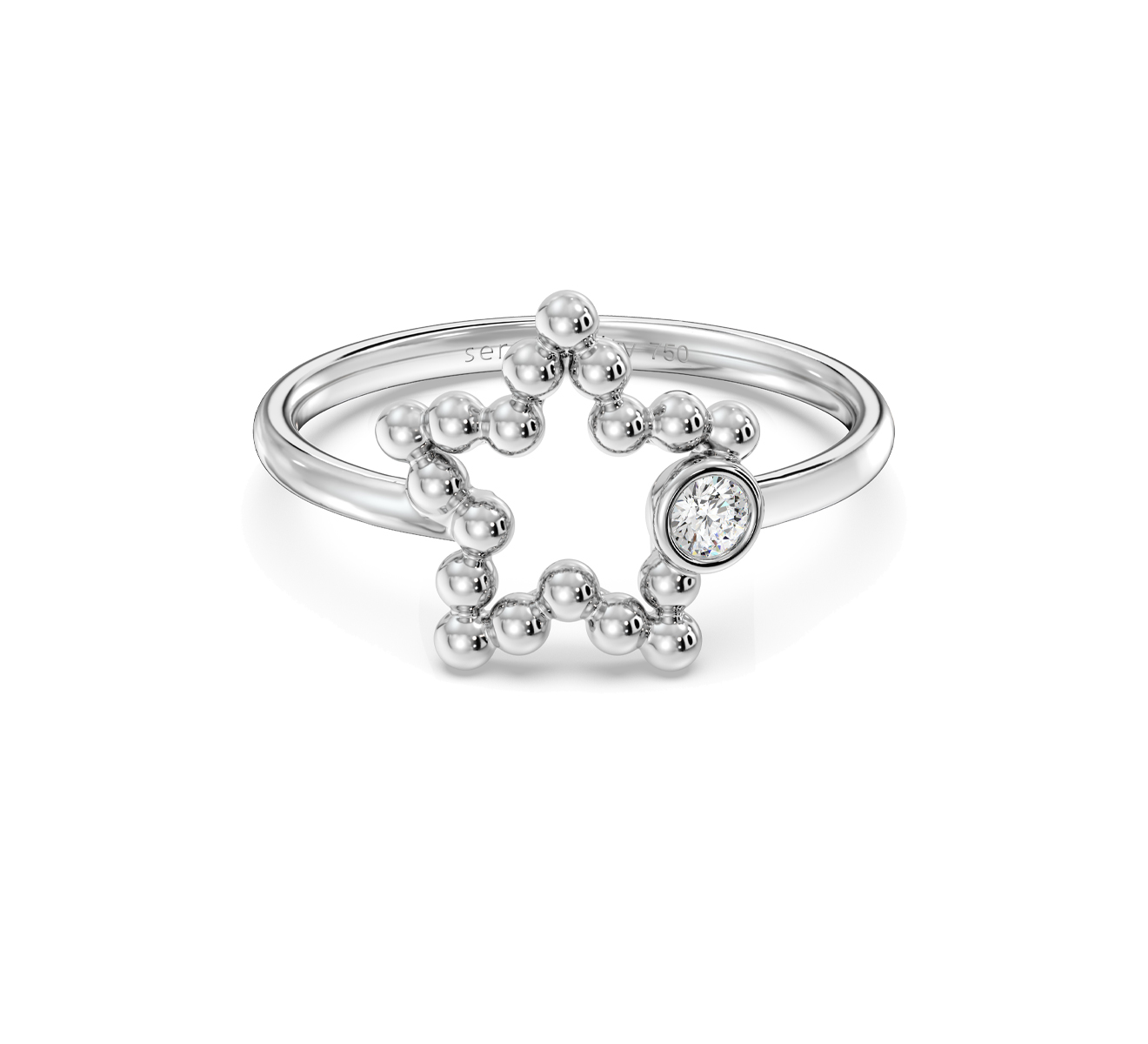 Кольцо Serendipity Bubble EJR0041W - фото 3 – Mercury