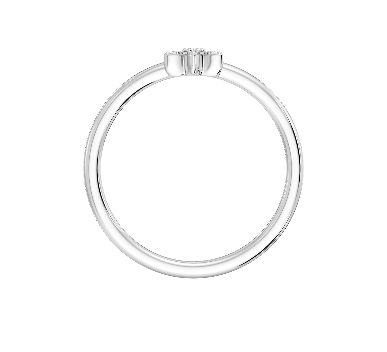 Кольцо Serendipity Pave EJR0047W - фото 2 – Mercury