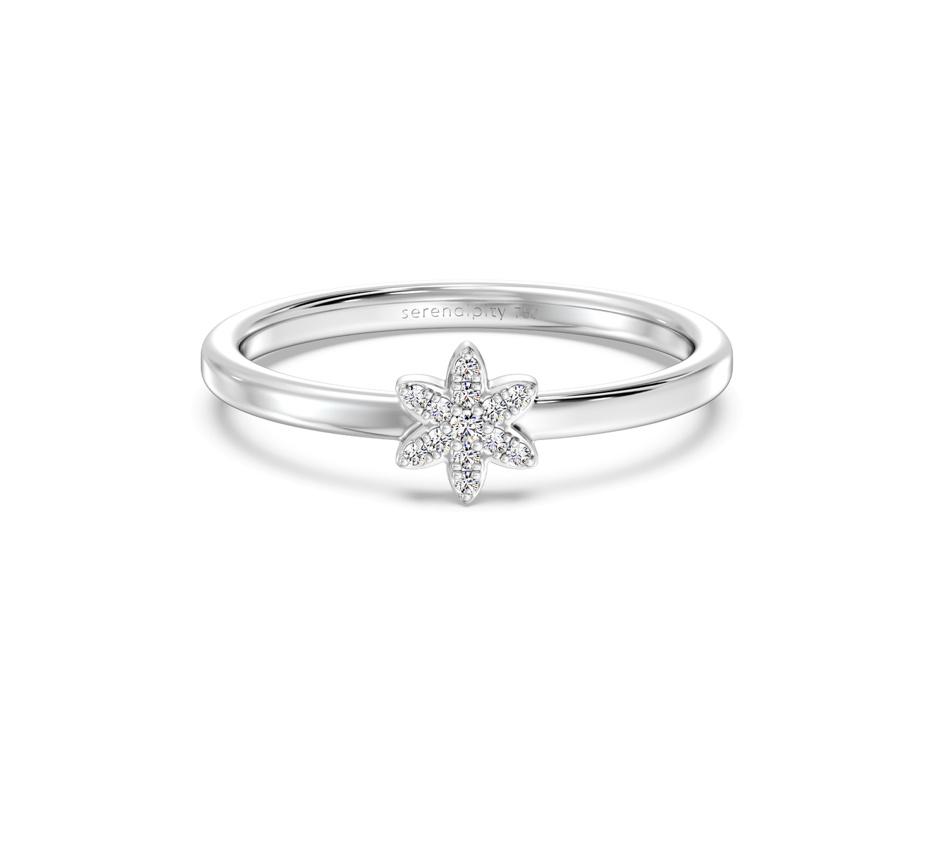 Кольцо Serendipity Pave EJR0047W - фото 3 – Mercury