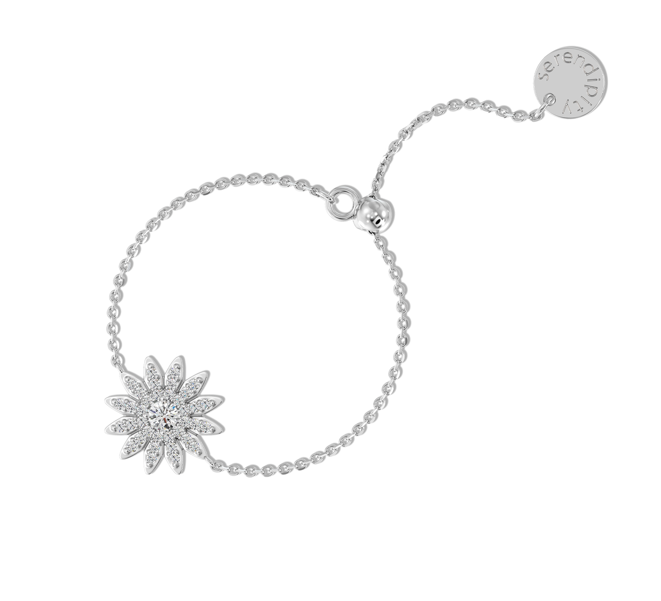 Кольцо Serendipity Pave EJR0049W - фото 1 – Mercury