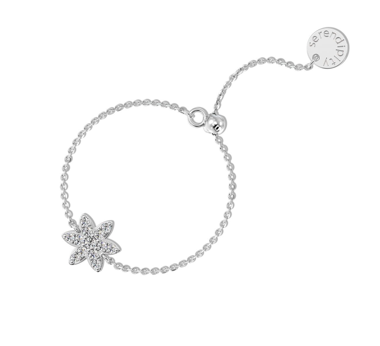 Кольцо Serendipity Pave EJR0050W - фото 1 – Mercury