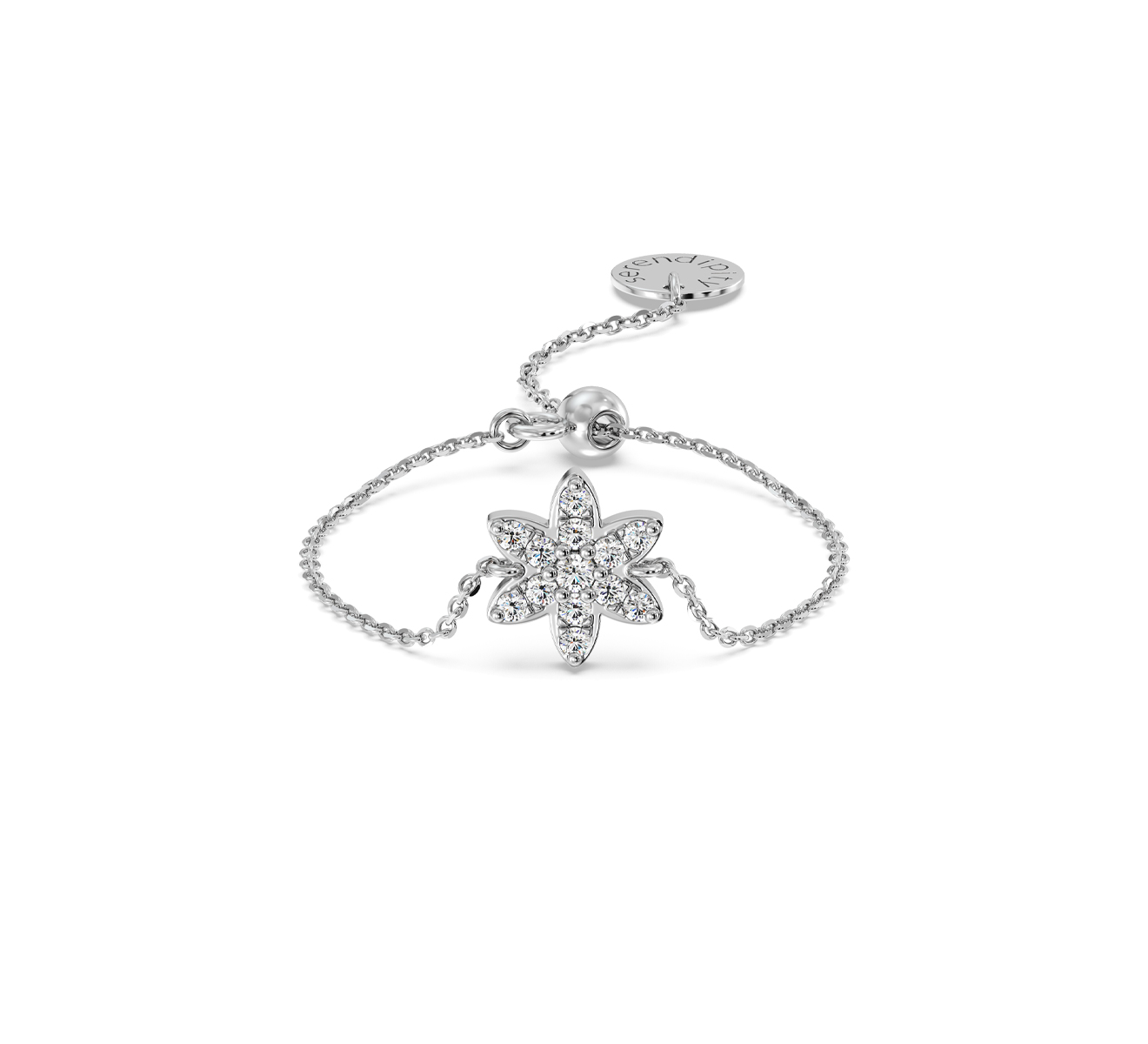 Кольцо Serendipity Pave EJR0050W - фото 3 – Mercury
