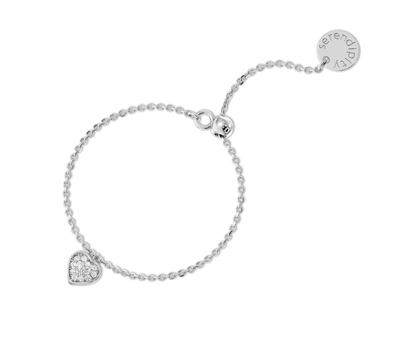 Кольцо Serendipity Pave EJR0054W - фото 1 – Mercury