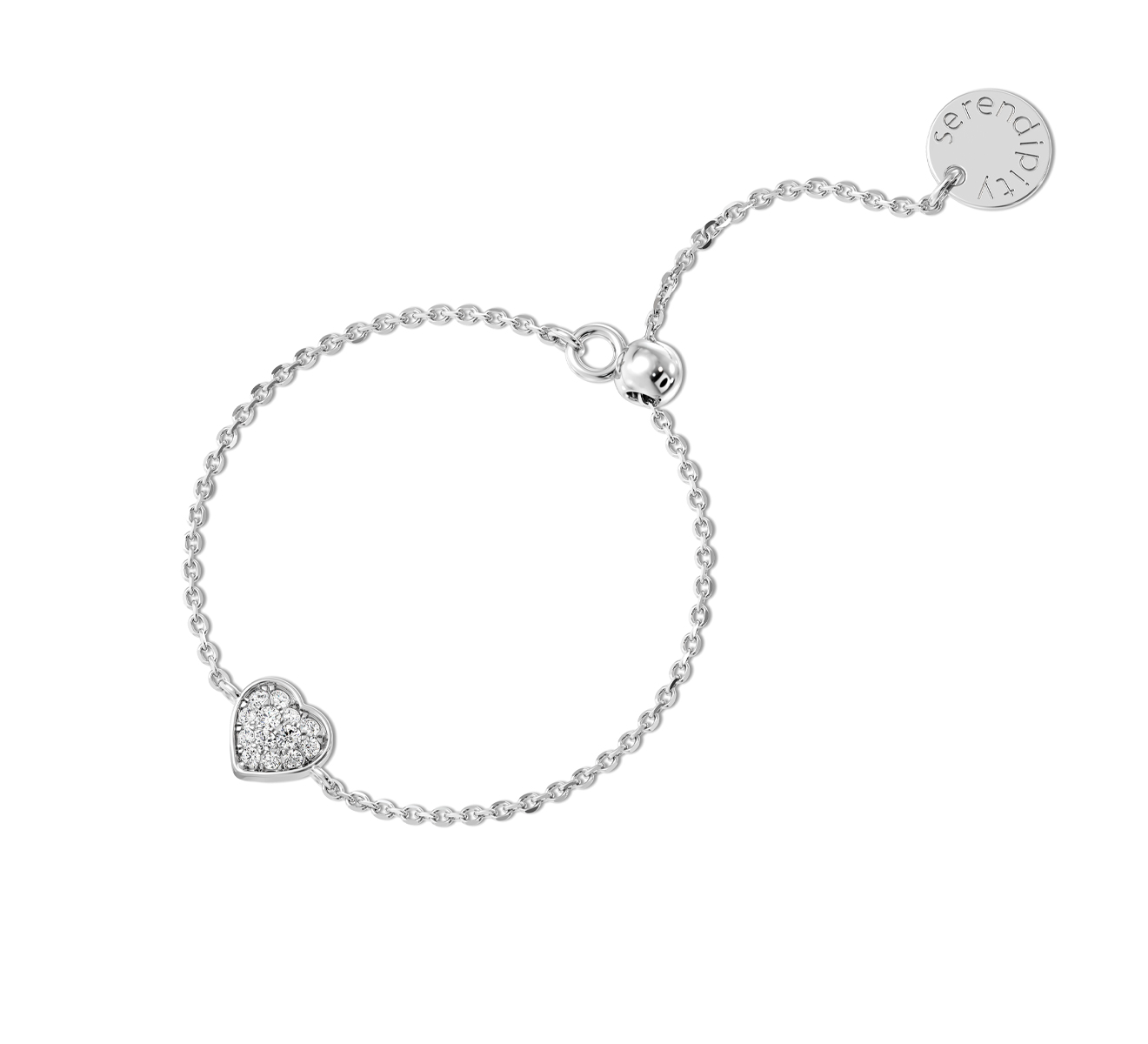 Кольцо Serendipity Pave EJR0055W - фото 1 – Mercury