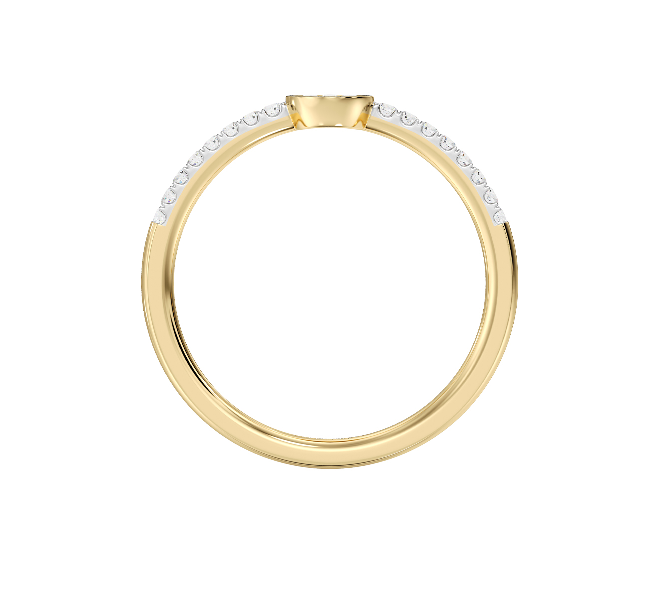 Кольцо Serendipity Pave EJR0061Y - фото 2 – Mercury