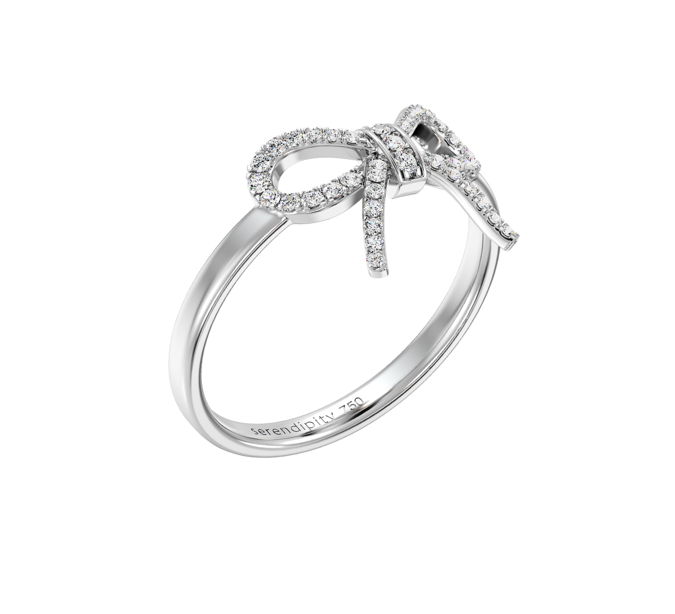 Кольцо Serendipity Pave EJR0062W - фото 1 – Mercury