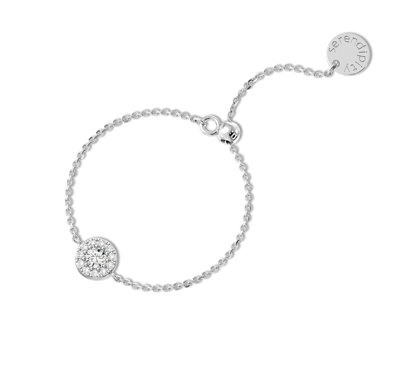 Кольцо Serendipity Pave EJR0065W - фото 1 – Mercury