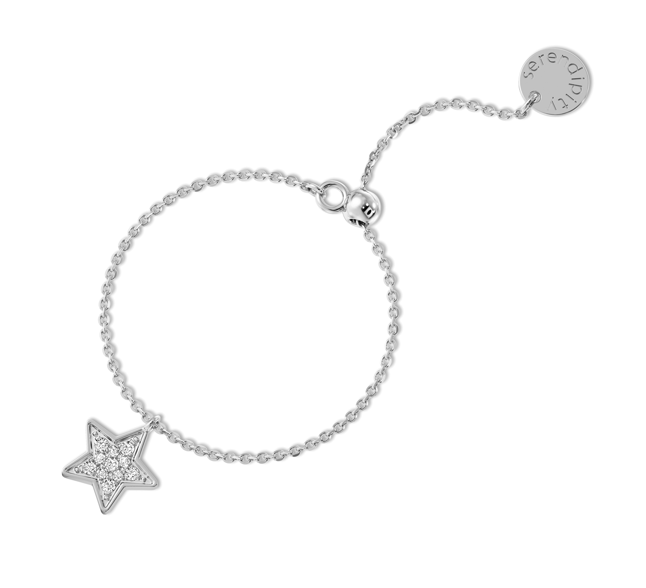 Кольцо Serendipity Pave EJR0068W - фото 1 – Mercury